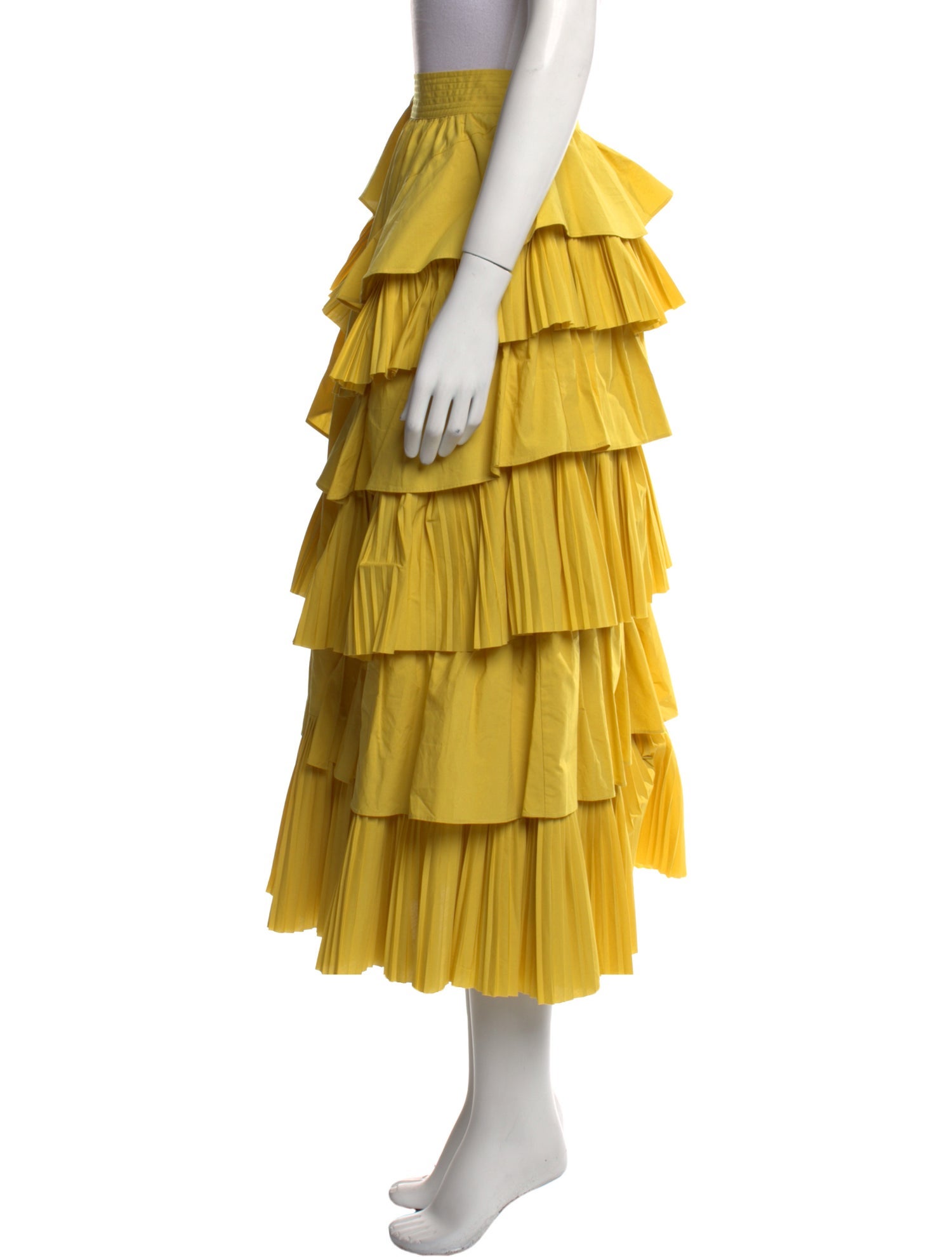 Ulla Johnson Ruffle Embellishment Midi Length Skirt