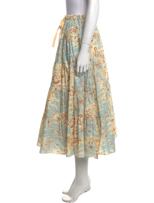 Ulla Johnson Floral Print Midi Length Skirt