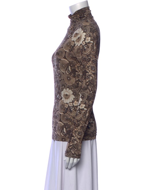 Ulla Johnson Floral Print Mock Neck Top