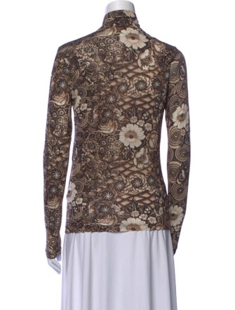 Ulla Johnson Floral Print Mock Neck Top