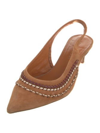 Ulla Johnson Suede Slingback Pumps