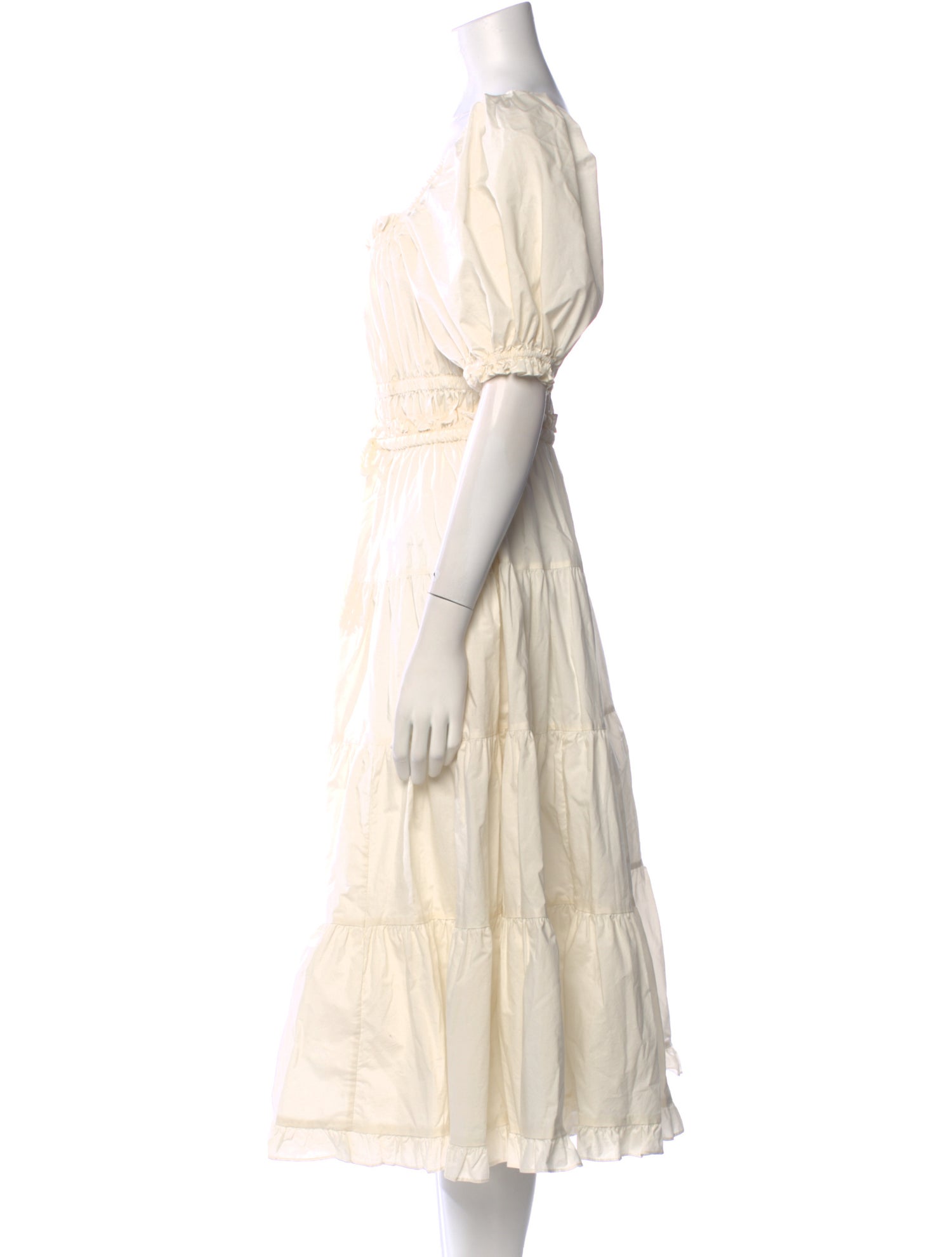 Ulla Johnson Square Neckline Midi Length Dress