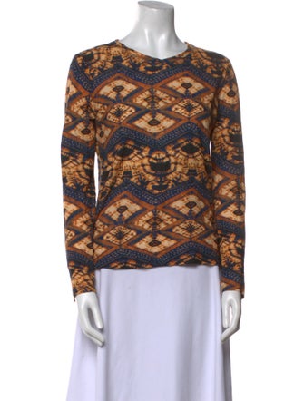 Ulla Johnson Printed Cowl Neck Blouse