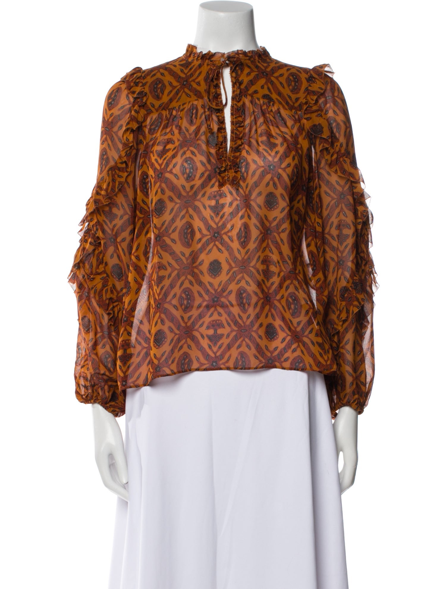 Ulla Johnson Silk Printed Blouse
