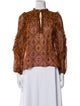 Ulla Johnson Silk Printed Blouse