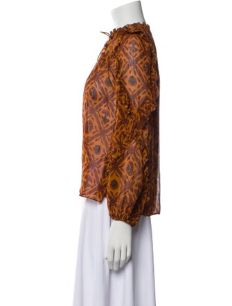 Ulla Johnson Silk Printed Blouse