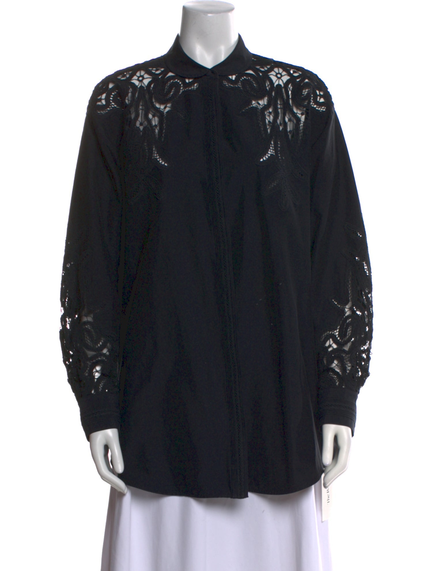 Ulla Johnson Lace Pattern Long Sleeve Button-Up Top