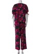 Ulla Johnson Floral Print Ruffle Embellishment Pant Set