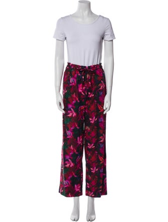 Ulla Johnson Floral Print Ruffle Embellishment Pant Set