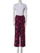 Ulla Johnson Floral Print Ruffle Embellishment Pant Set
