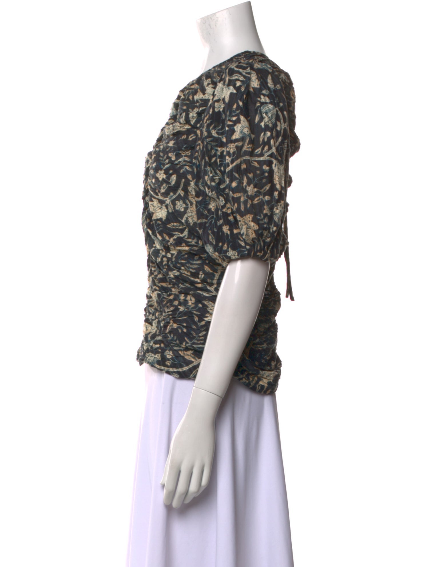 Ulla Johnson Printed V-Neck Blouse