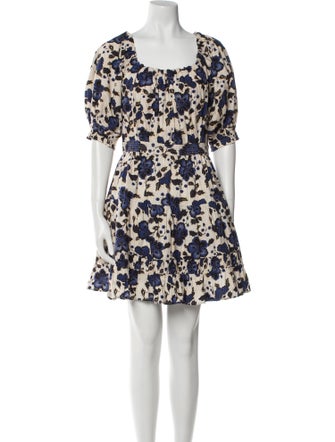 Ulla Johnson Floral Print Mini Dress