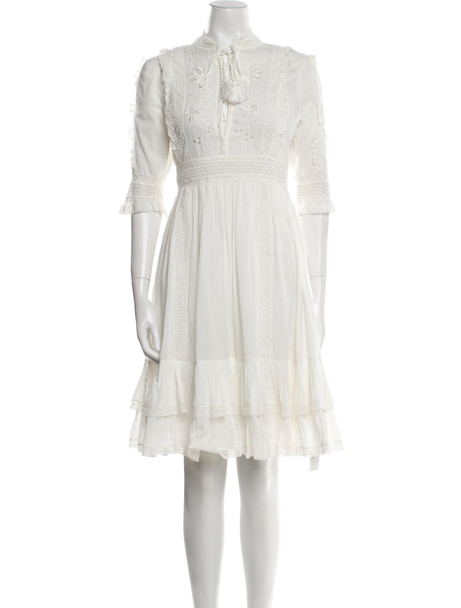 Ulla Johnson Crew Neck Midi Length Dress