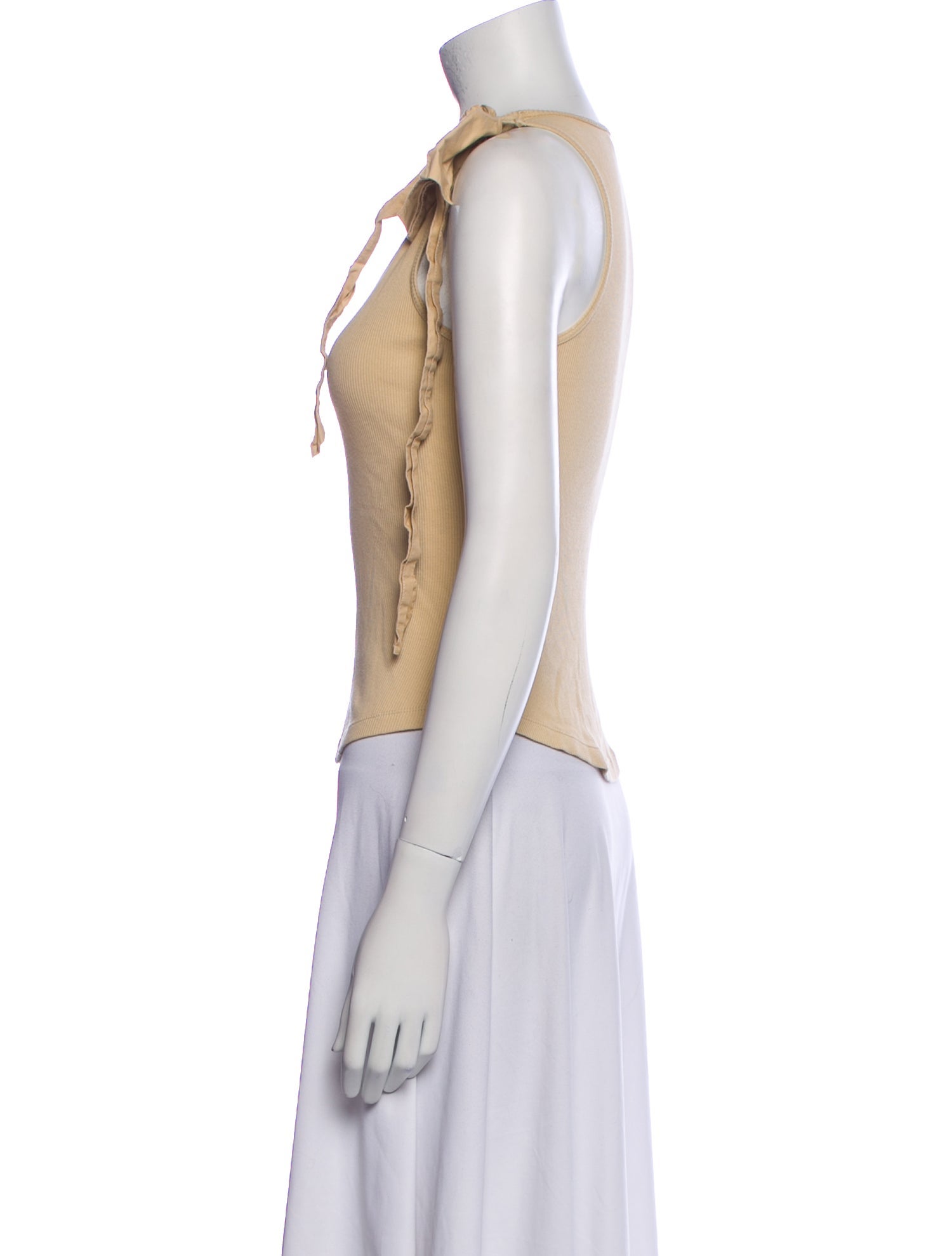 Ulla Johnson Scoop Neck Sleeveless Crop Top