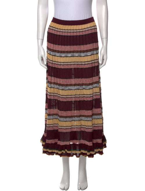 Ulla Johnson Striped Midi Length Skirt