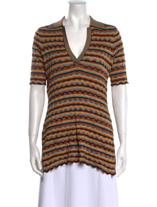 Ulla Johnson Striped V-Neck Sweater