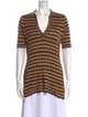 Ulla Johnson Striped V-Neck Sweater