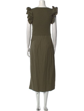 Ulla Johnson Scoop Neck Long Dress