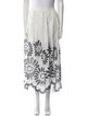 Ulla Johnson Floral Print Midi Length Skirt