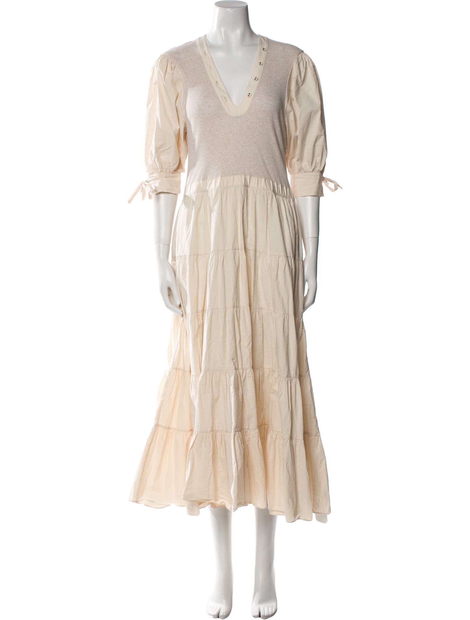 Ulla Johnson V-Neck Long Dress