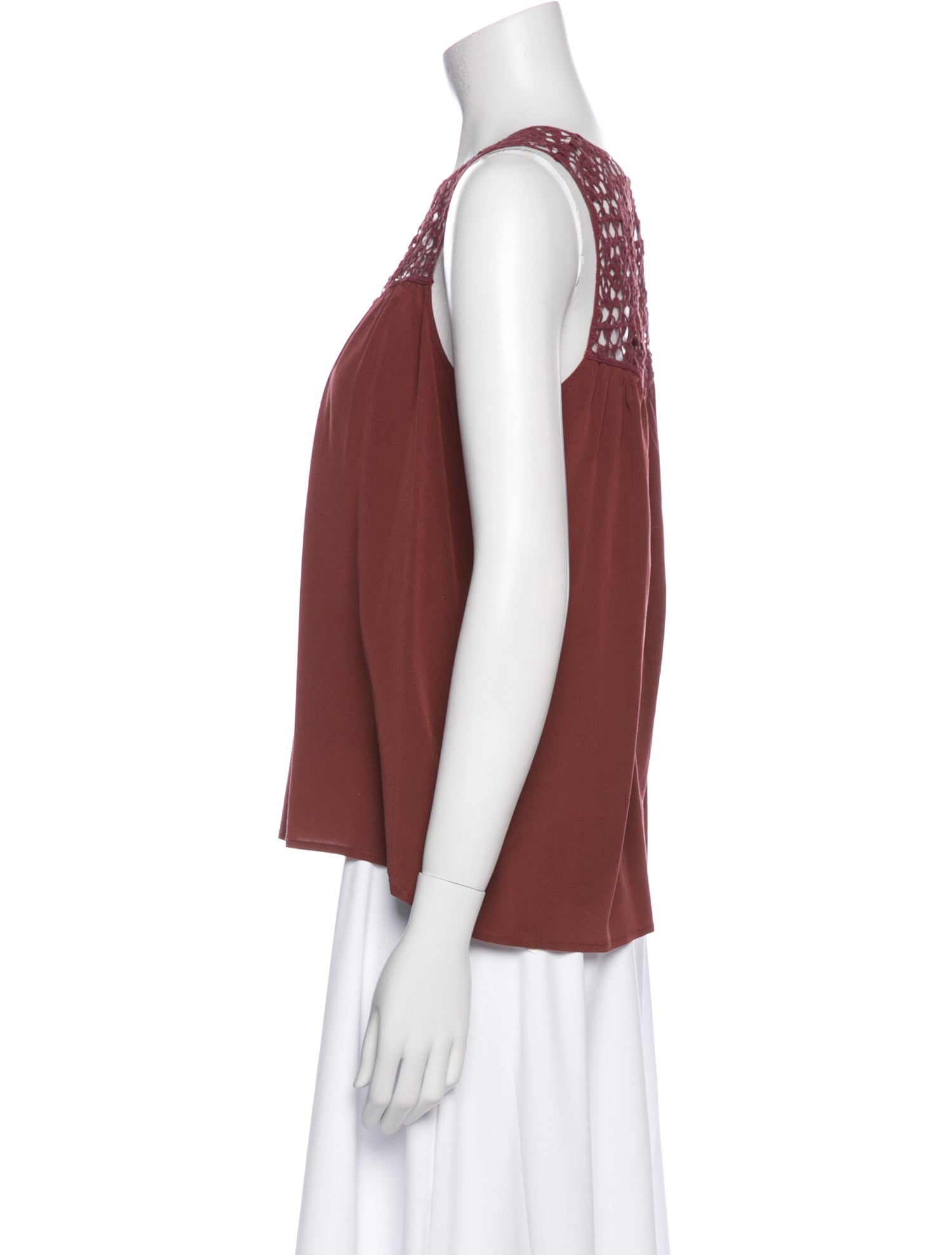 Ulla Johnson Silk Crew Neck Blouse