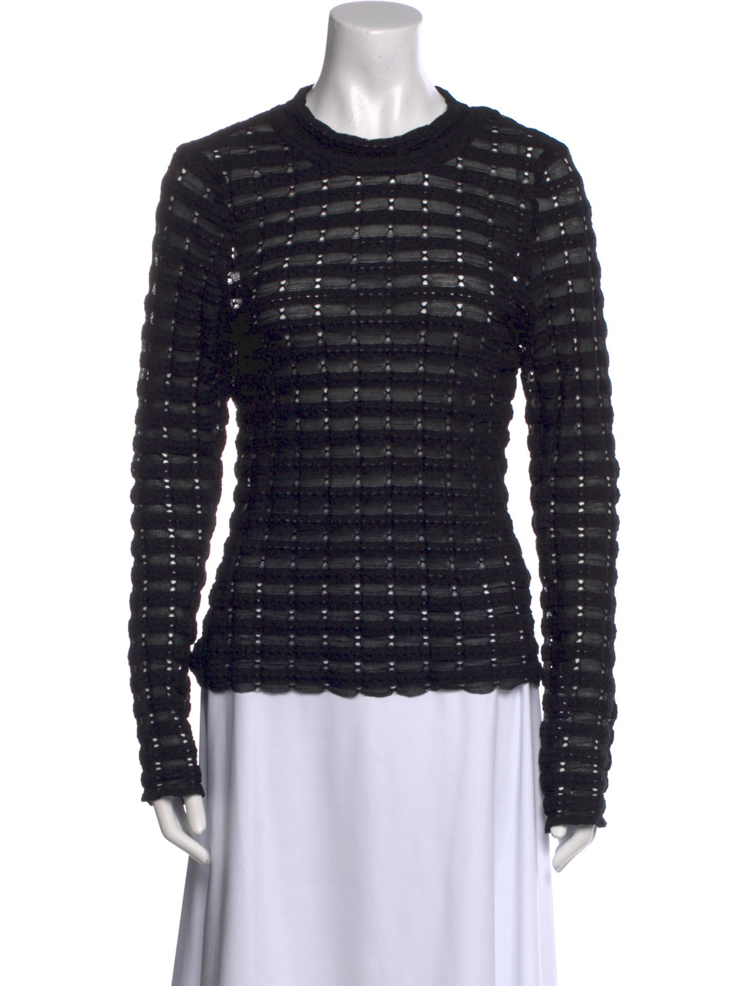 Ulla Johnson Crew Neck Long Sleeve Top