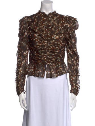 Ulla Johnson Silk Printed Blouse