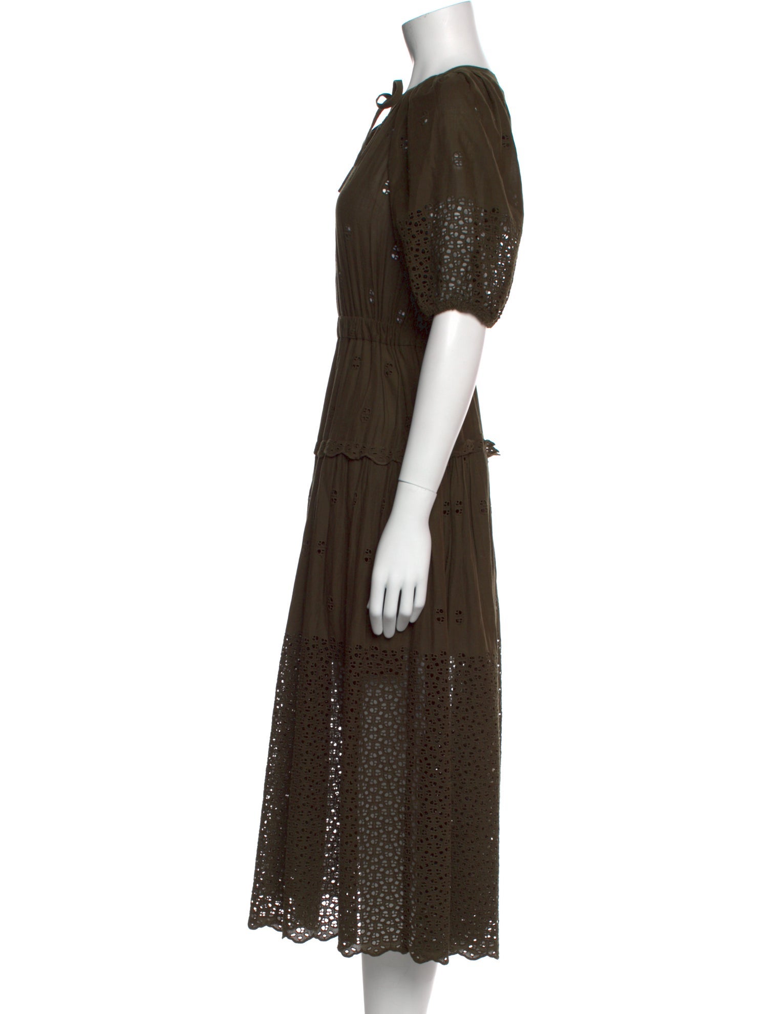 Ulla Johnson Tie Neck Long Dress