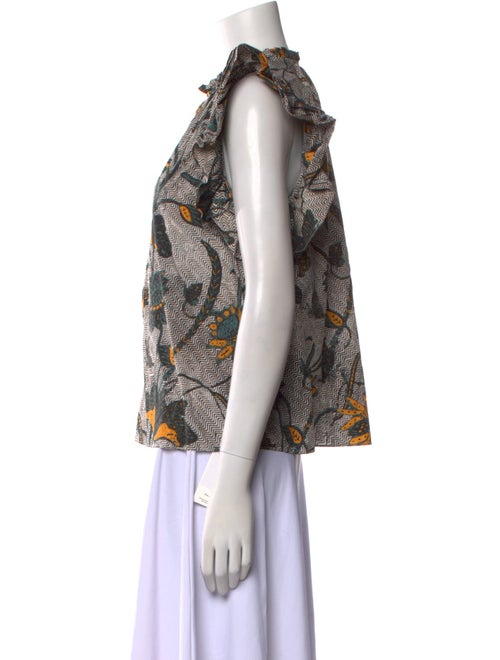 Ulla Johnson Printed V-Neck Blouse