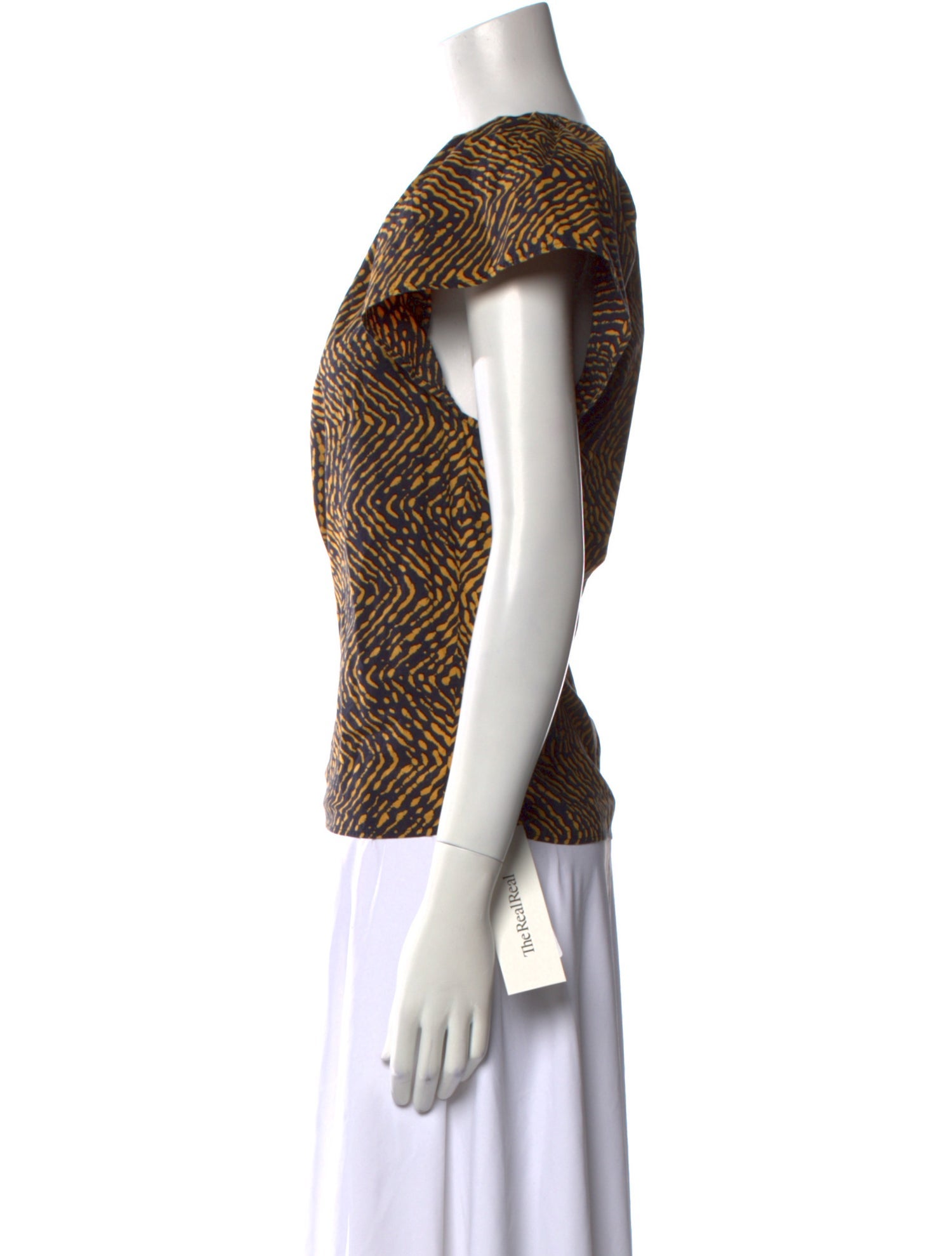 Ulla Johnson Printed Crew Neck Top