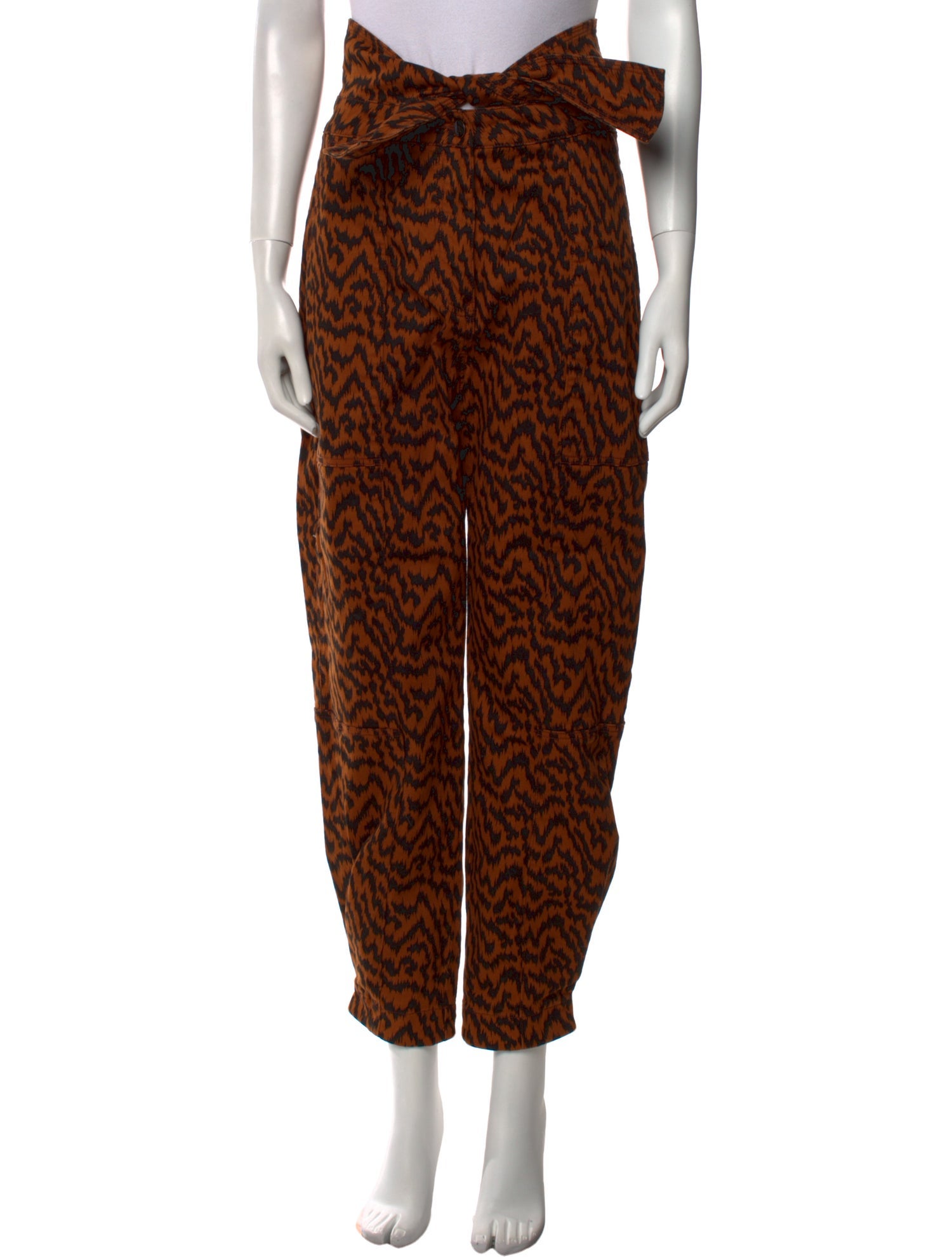 Ulla Johnson Animal Print Skinny Leg Pants