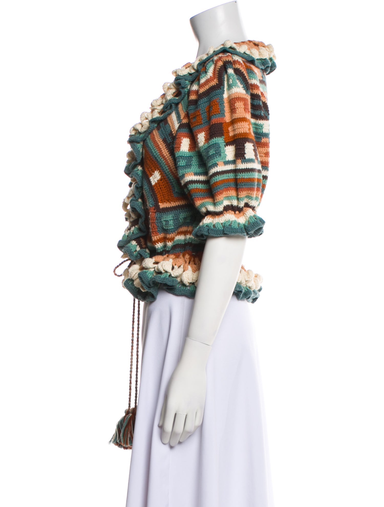 Ulla Johnson Striped V-Neck Sweater