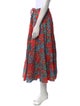 Ulla Johnson Floral Print Midi Length Skirt