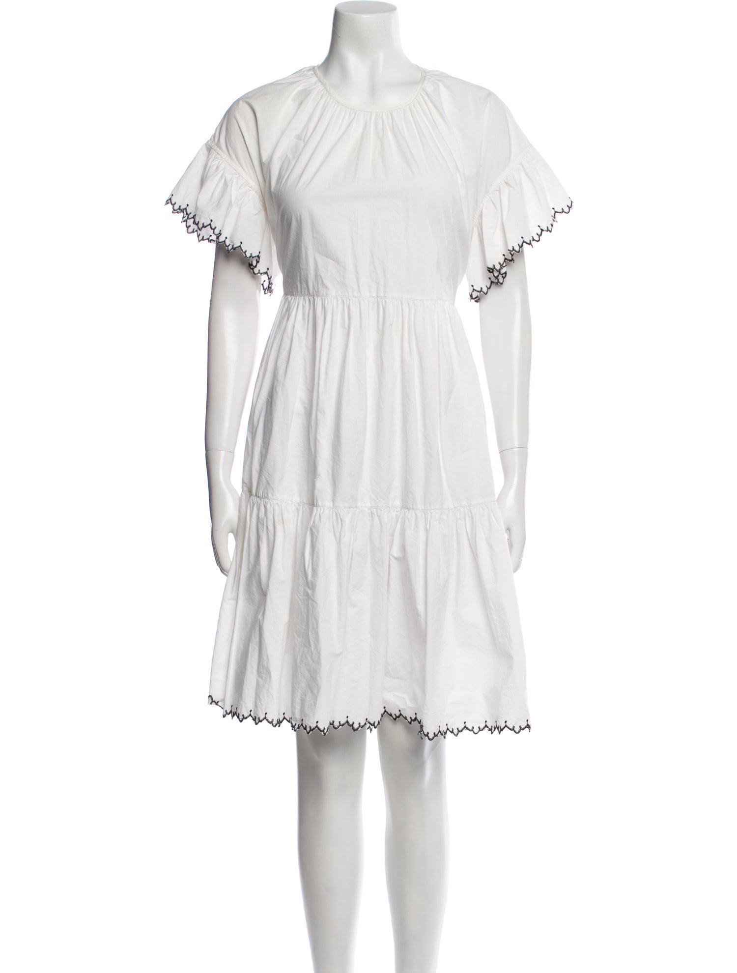 Ulla Johnson Crew Neck Knee-Length Dress