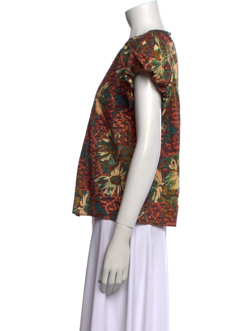 Ulla Johnson Floral Print Crew Neck T-Shirt