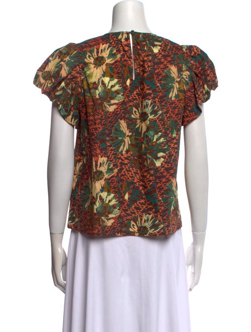 Ulla Johnson Floral Print Crew Neck T-Shirt
