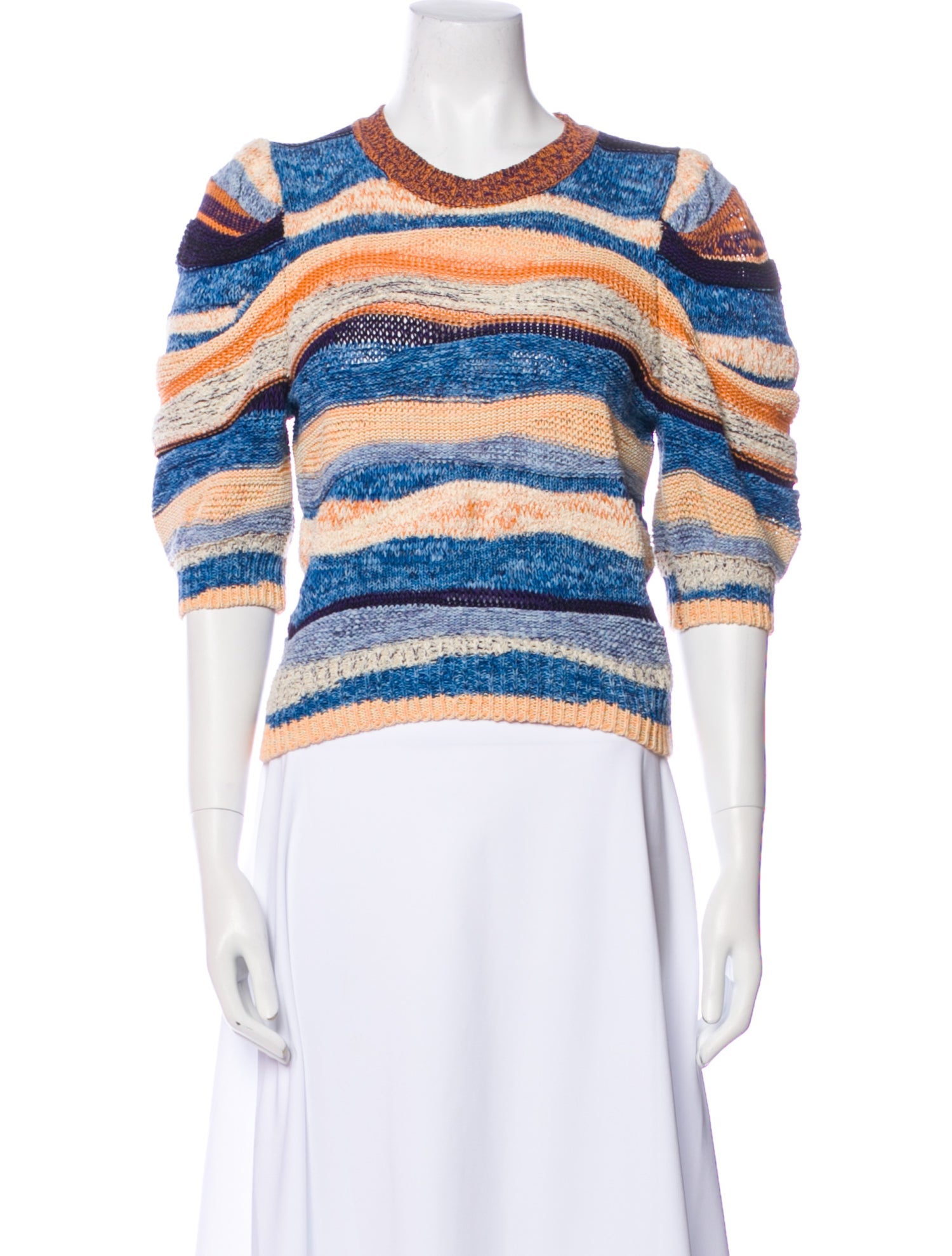 Ulla Johnson Striped Crew Neck Sweater
