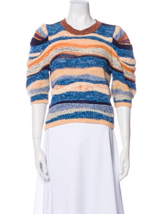 Ulla Johnson Striped Crew Neck Sweater