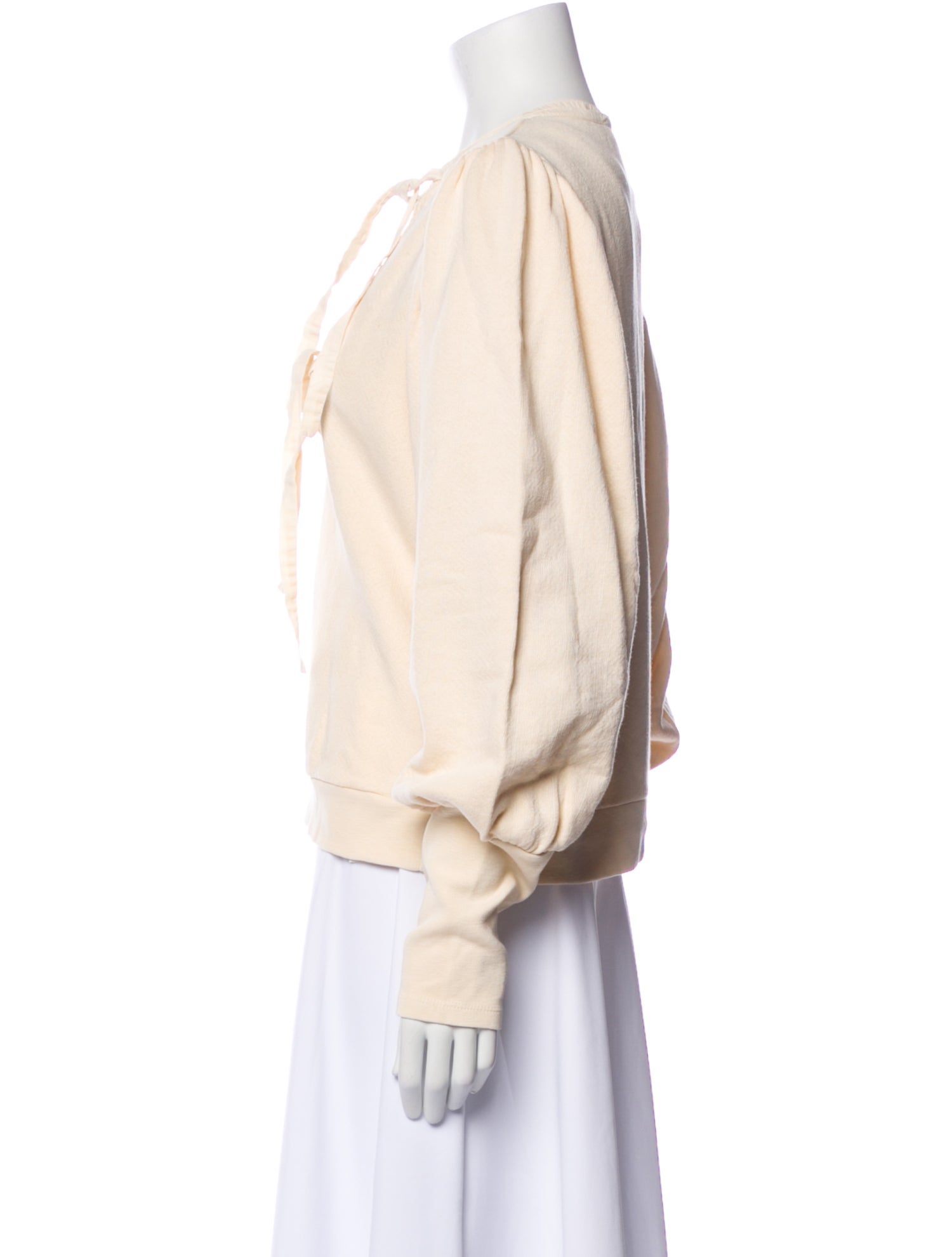 Ulla Johnson Square Neckline Long Sleeve Sweatshirt