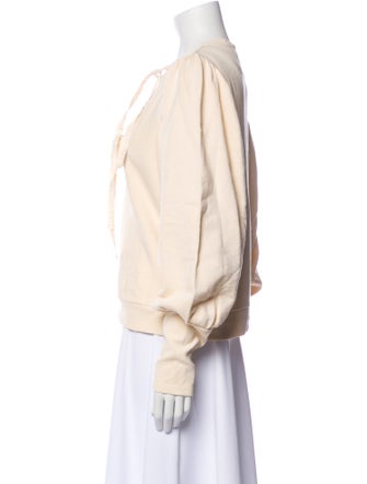 Ulla Johnson Square Neckline Long Sleeve Sweatshirt