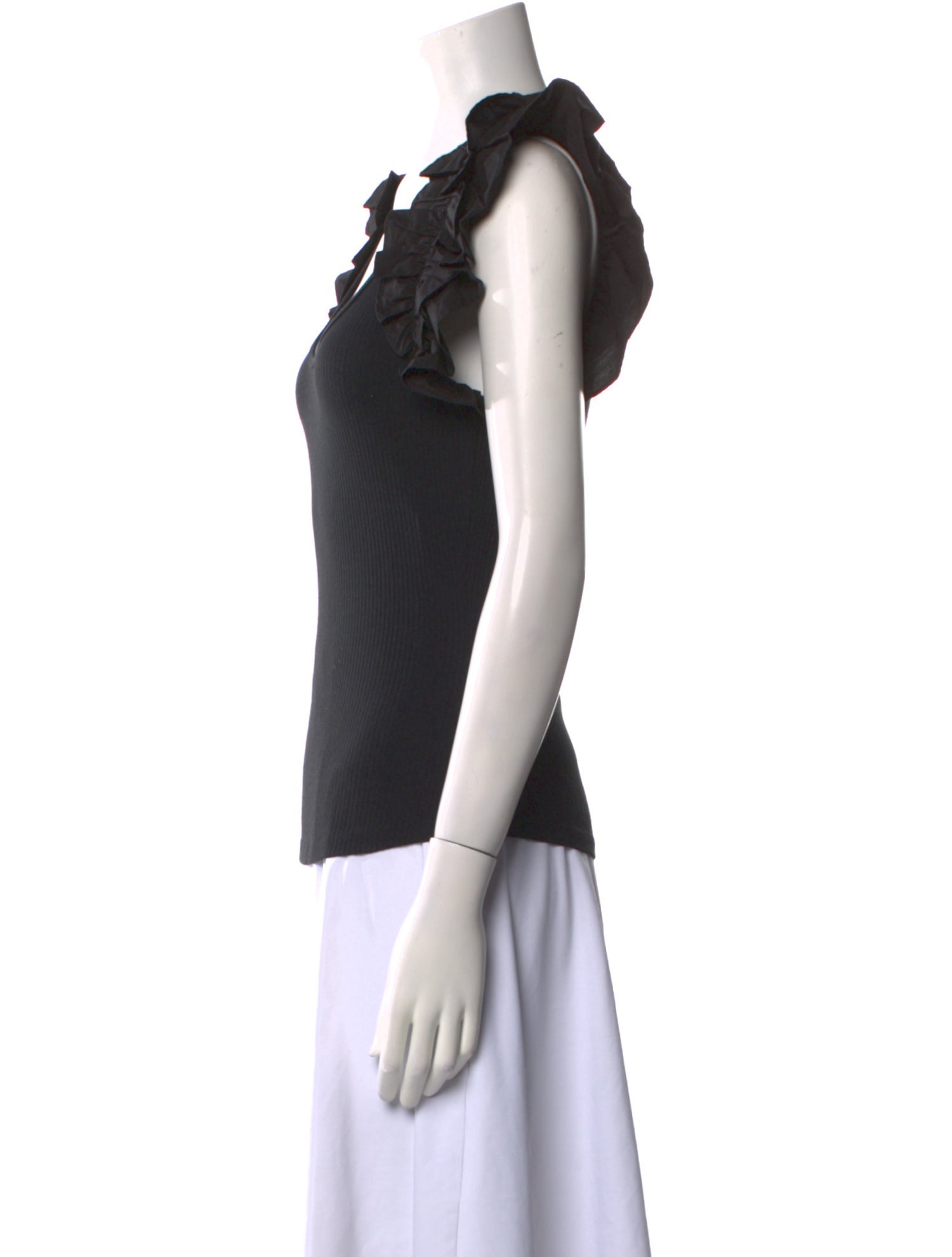 Ulla Johnson Scoop Neck Short Sleeve Top