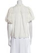 Ulla Johnson Mock Neck Short Sleeve Blouse