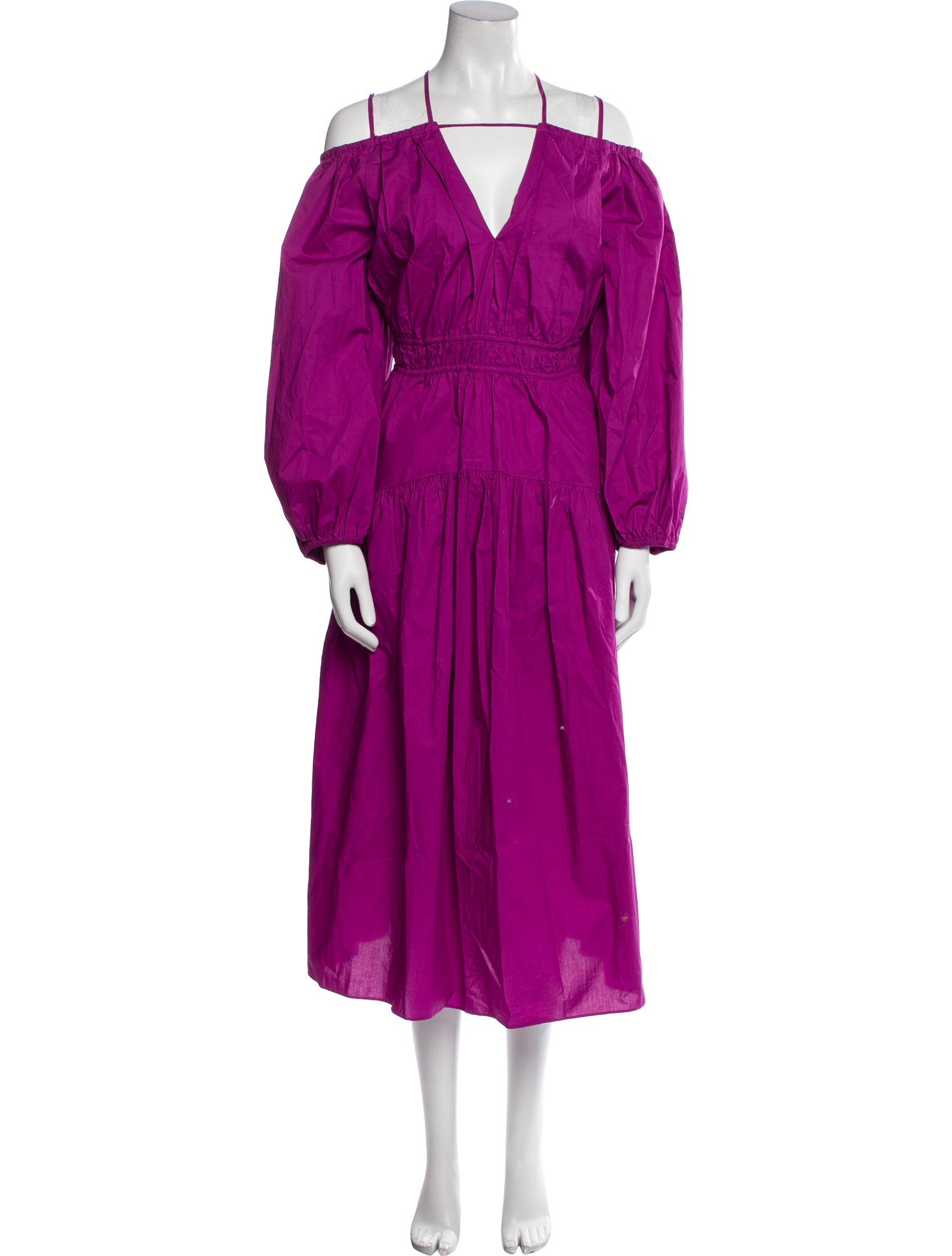 Ulla Johnson V-Neck Midi Length Dress