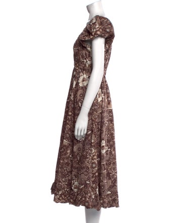 Ulla Johnson Floral Print Long Dress