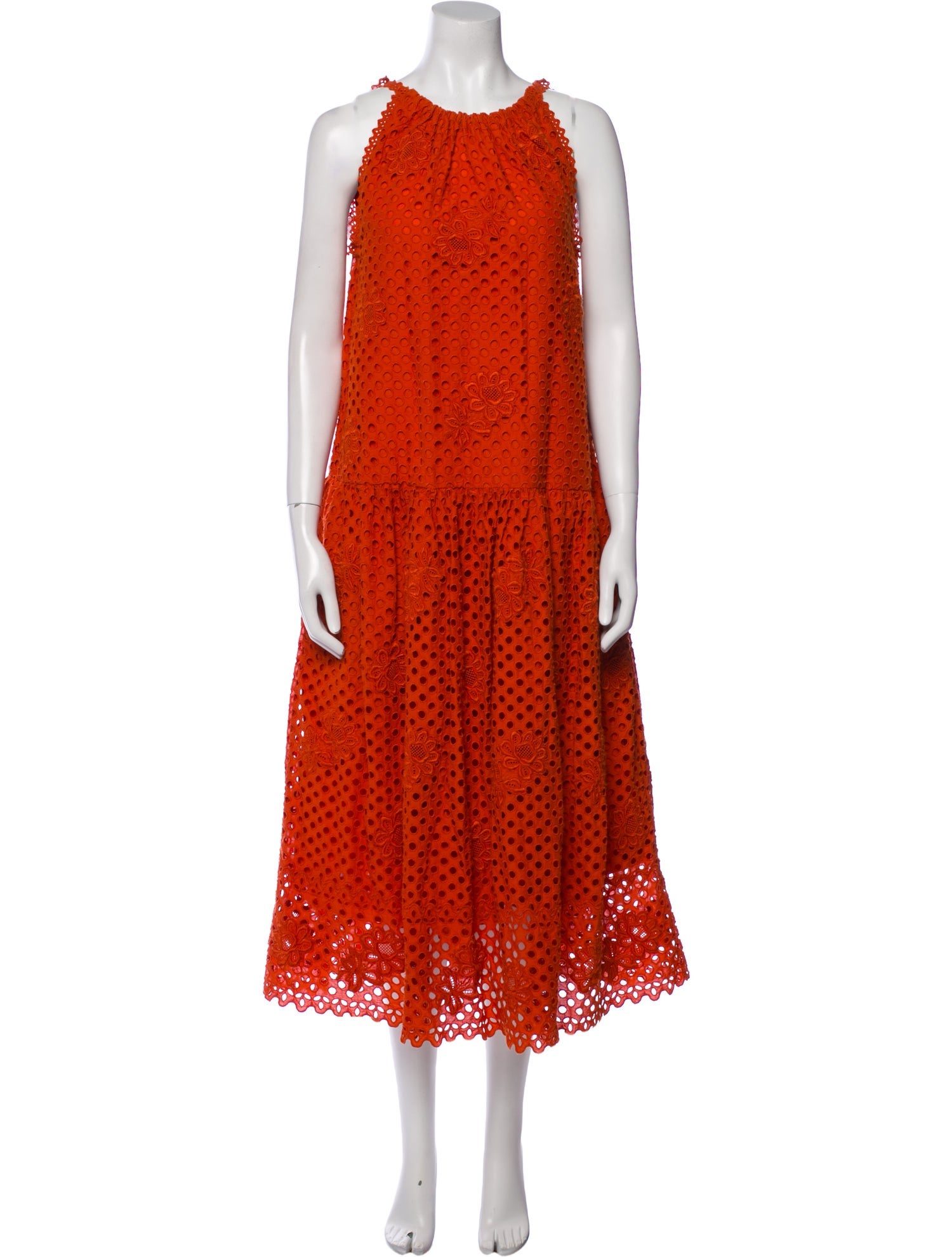 Ulla Johnson Polka Dot Print Long Dress