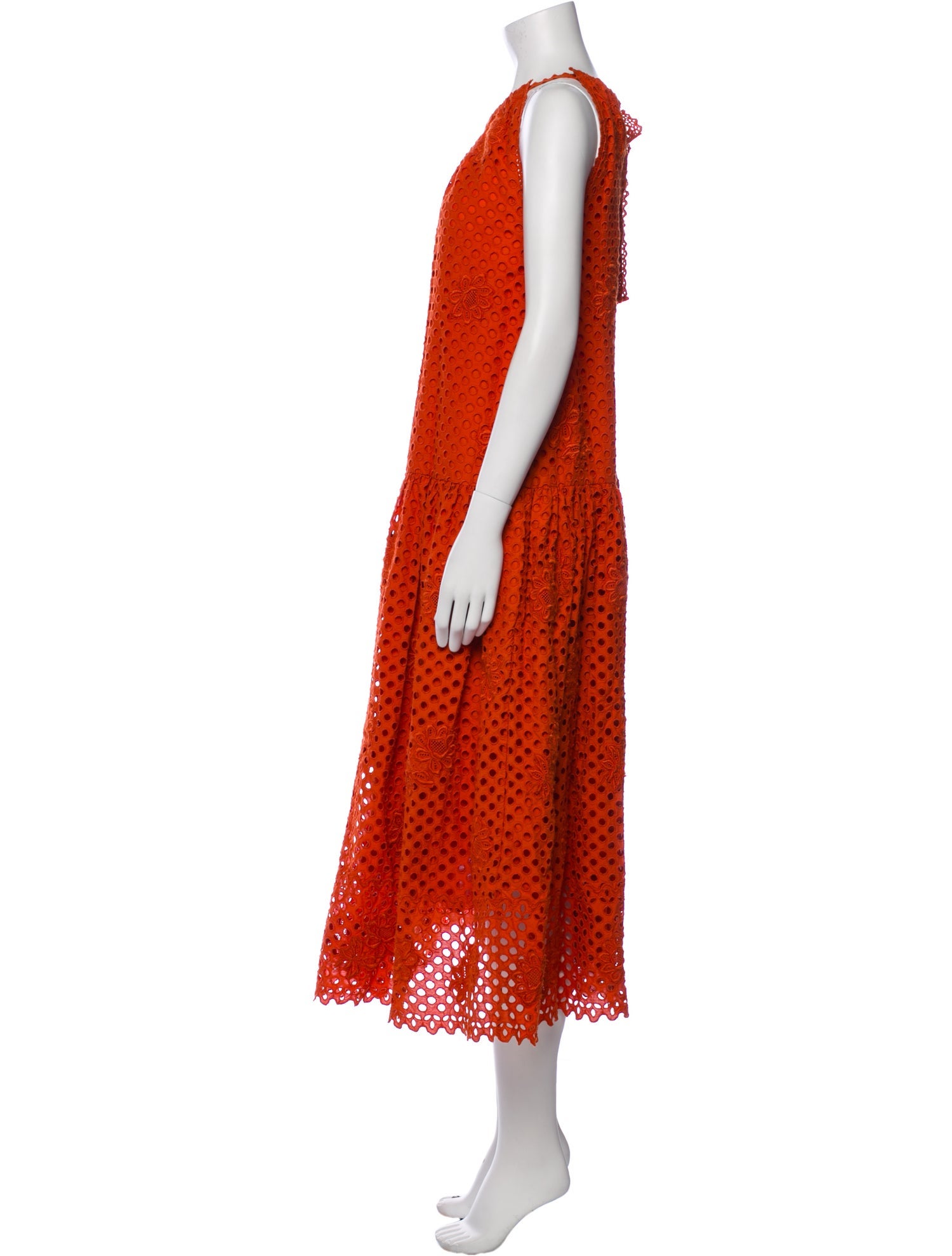 Ulla Johnson Polka Dot Print Long Dress