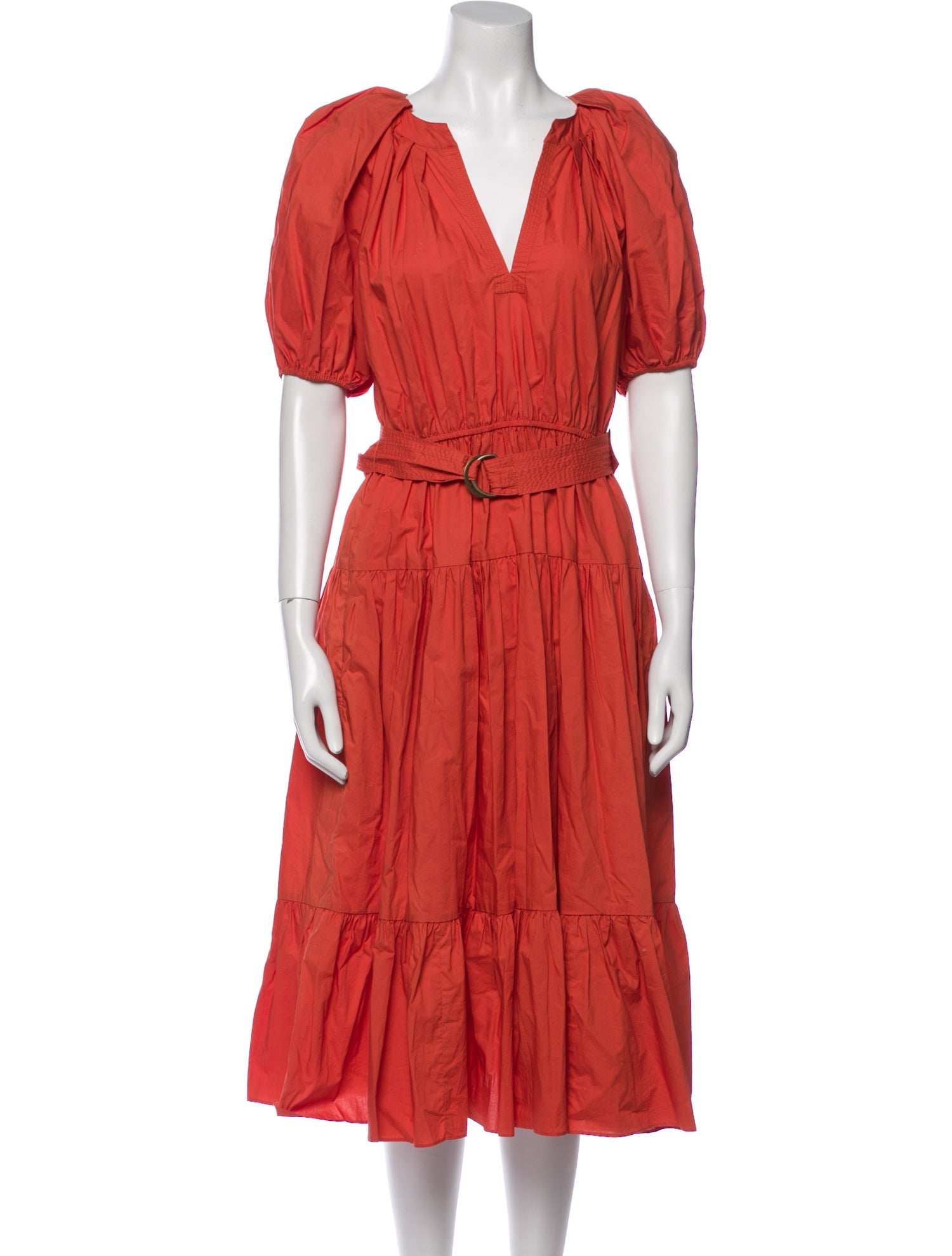 Ulla Johnson V-Neck Midi Length Dress