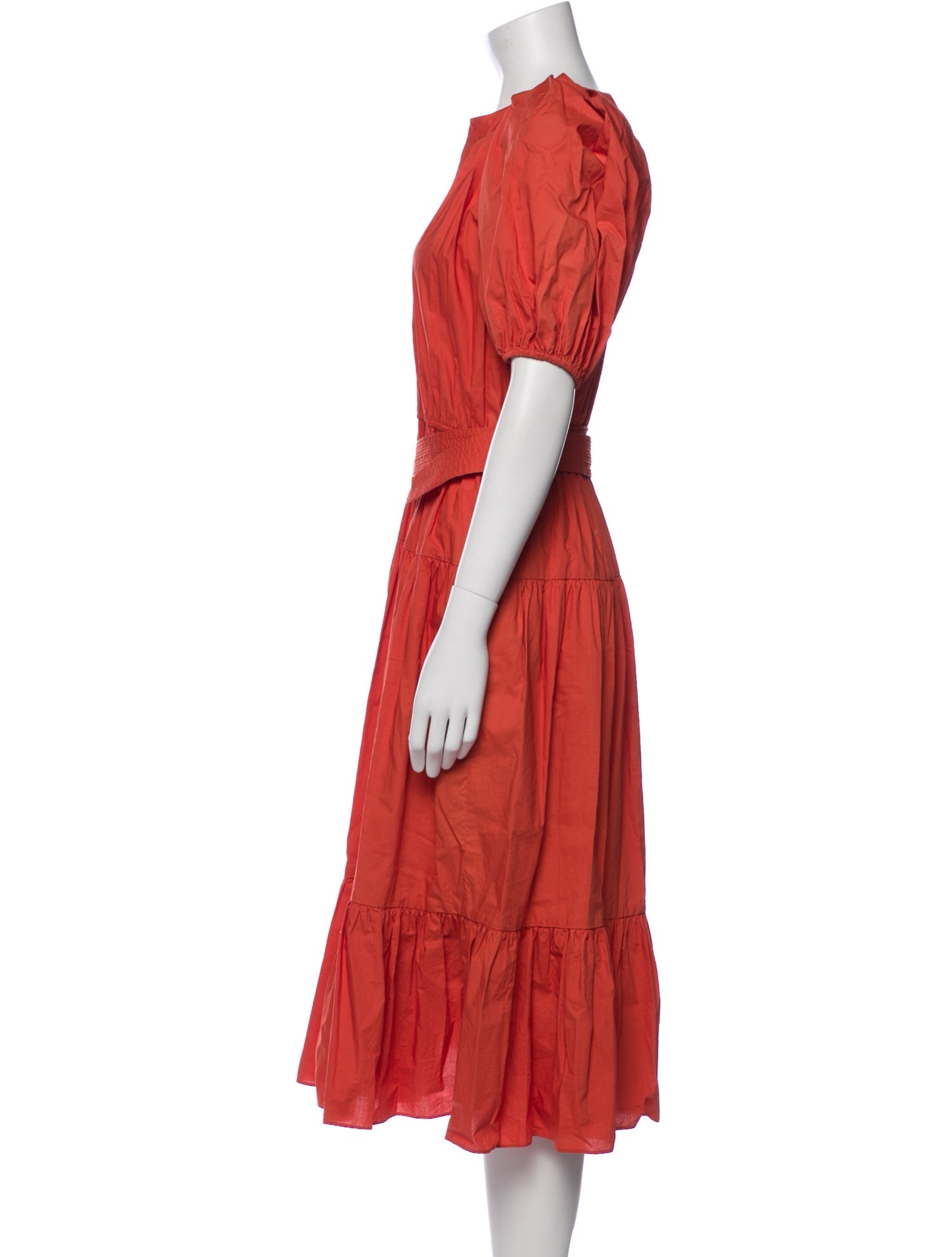 Ulla Johnson V-Neck Midi Length Dress