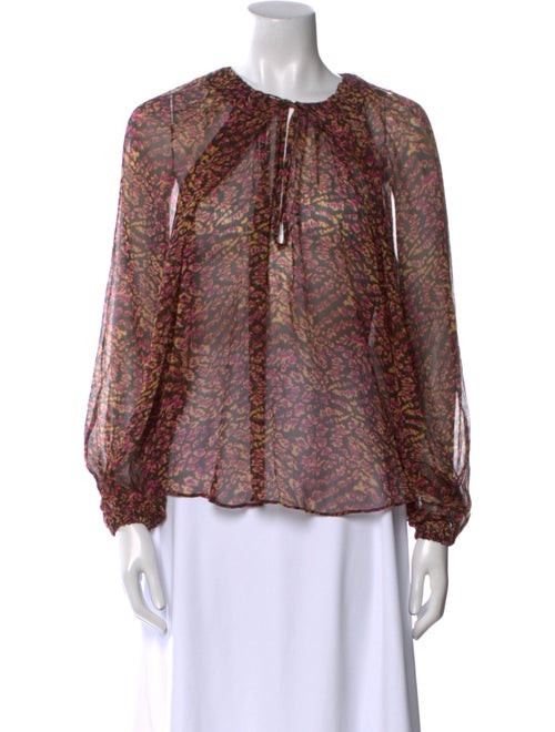 Ulla Johnson Silk Printed Blouse
