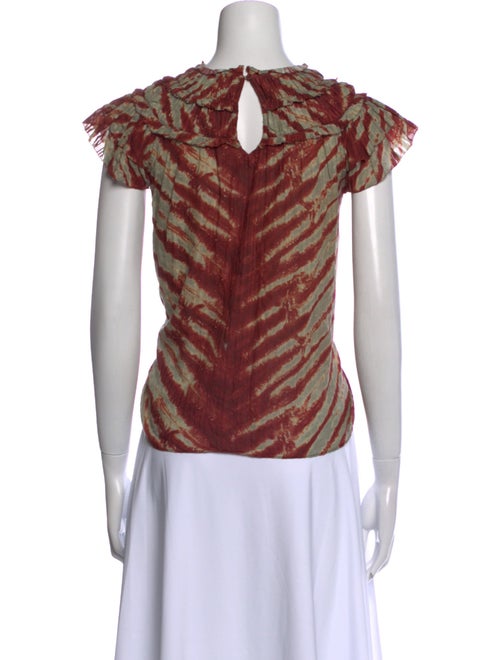 Ulla Johnson Tie-Dye Print Crew Neck Top